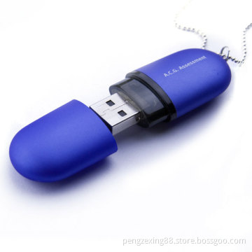 Blue USB Flash Drive, Plastic Hard Drive (PZP939)